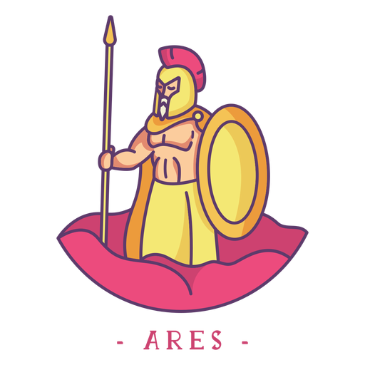 Ares griechischer Gott Charakter PNG-Design