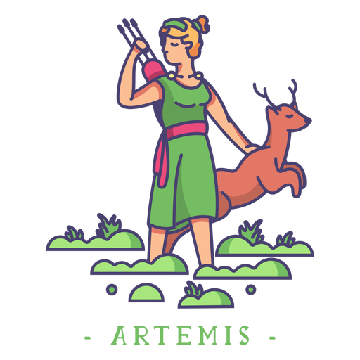 Artemis deus grego Desenho PNG