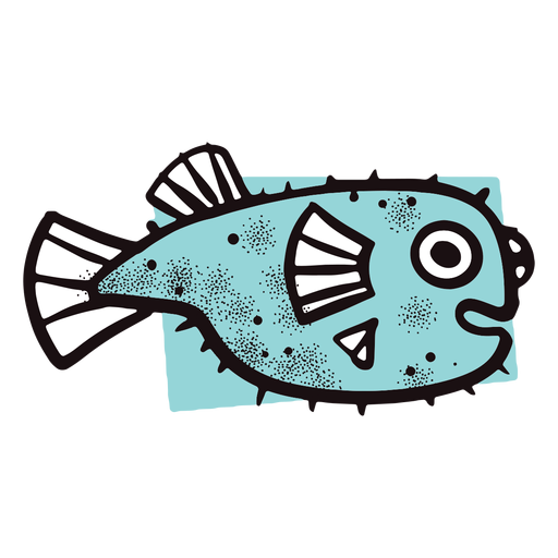 Download Blue fish stroke - Transparent PNG & SVG vector file