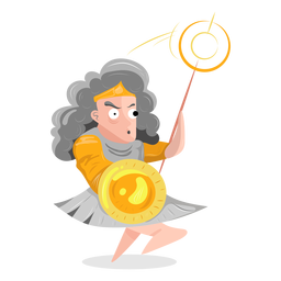 Carácter dios amazona Diseño PNG