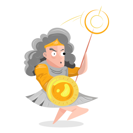 Character god amazon PNG Design