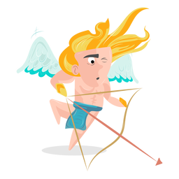 Personaje dios cupido Diseño PNG