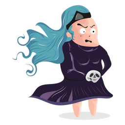Carácter diosa griega de los muertos Diseño PNG