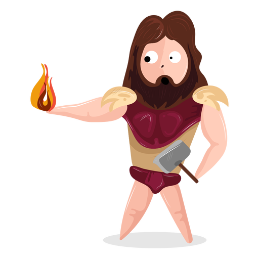 Personagem deus hephaestus Desenho PNG