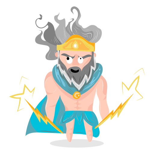 Charakter Gott Zeus PNG-Design