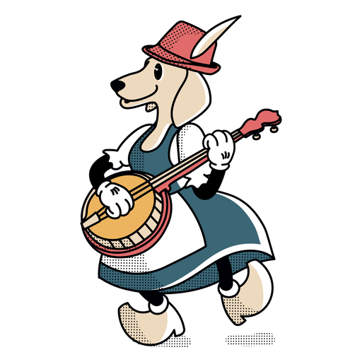 Charakter Oktoberfest Hund PNG-Design