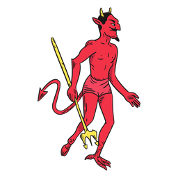 Diablo rojo del personaje Diseño PNG