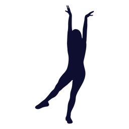 Tanzen Silhouette Mädchen PNG-Design