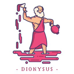 Dionysos griechischer Gott PNG-Design