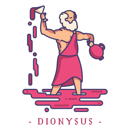 Dios griego dionisio Diseño PNG