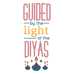 Diwali lettering guided by light