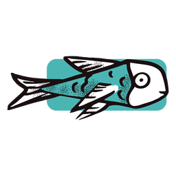 Peixe exótico Desenho PNG