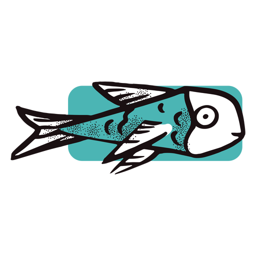 Exotic fish PNG Design