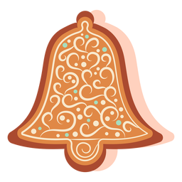 Gingerbread cookie bell Transparent PNG