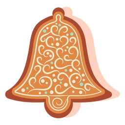 Lebkuchenplätzchenglocke PNG-Design