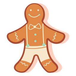 Chico galleta de jengibre Diseño PNG