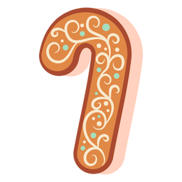 Bengala de biscoito de gengibre Desenho PNG