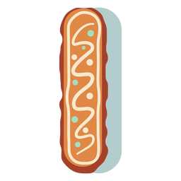 Lebkuchenplätzchenbuchstabe i PNG-Design