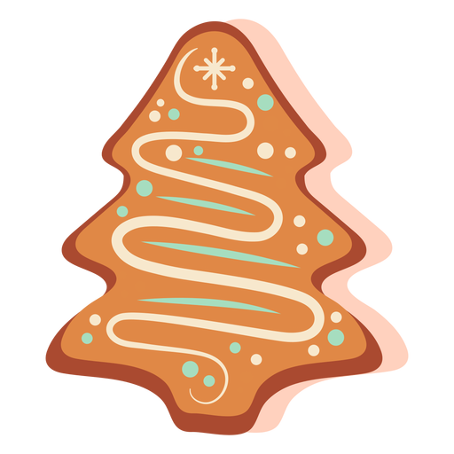 Gingerbread cookie tree PNG Design