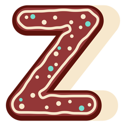 Letra de gengibre z Desenho PNG
