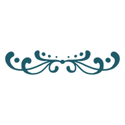 Green divider ornament PNG Design