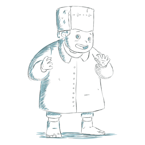 Frankenstein personagem infantil desenhado ? m?o Desenho PNG