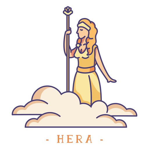 Hera dios griego Diseño PNG