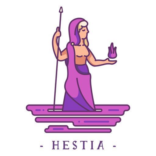 Hestia greek god character PNG Design