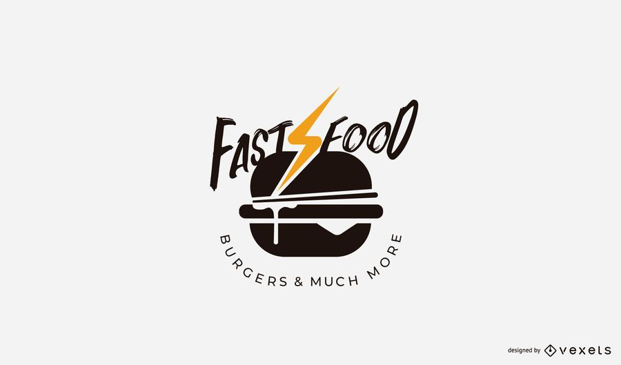 Fast food burger logo template Fast food burger logo template