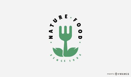 Plantilla de logotipo de comida natural Plantilla de logotipo de comida natural