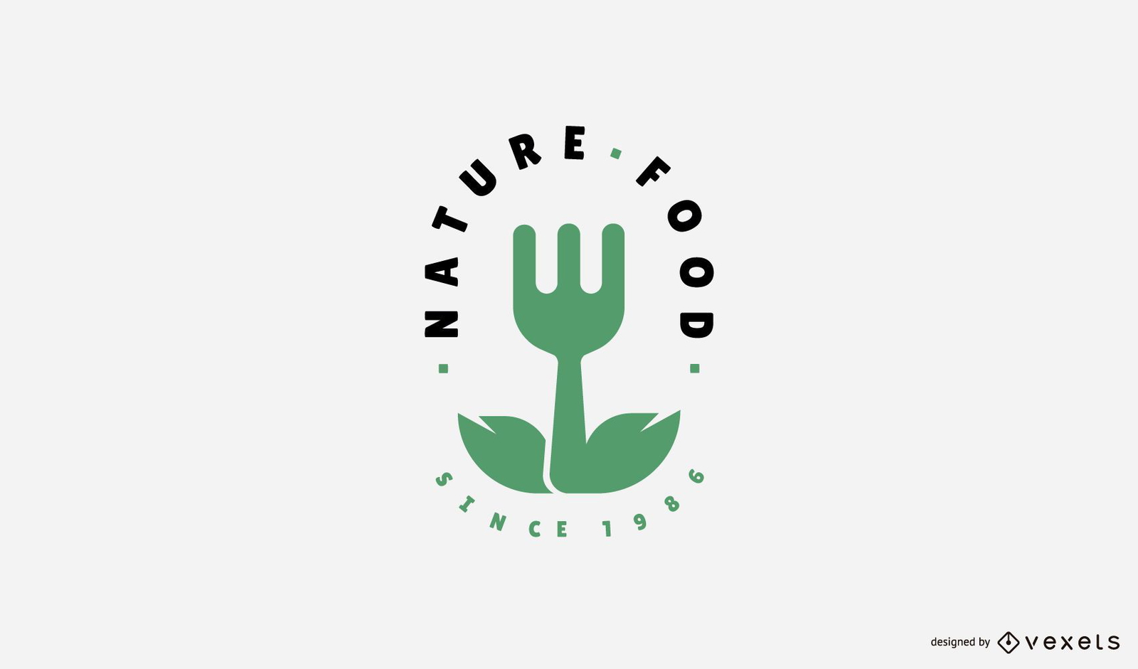 Modelo de logotipo de alimentos da natureza