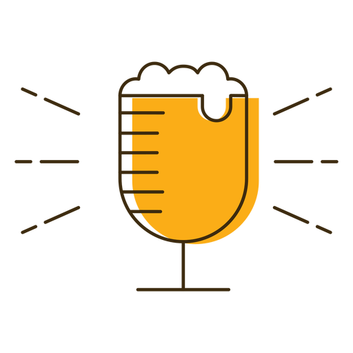 Icon beer glass PNG Design