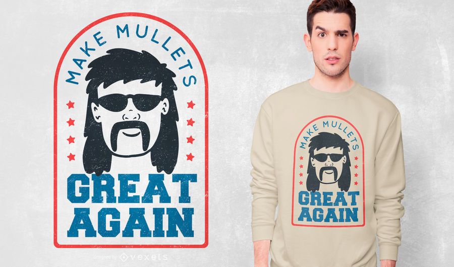 Mullet Quote T-shirt Design Mullet Quote T-shirt Design