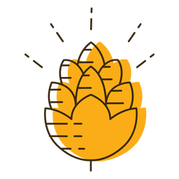 Grano de lúpulo de icono Diseño PNG