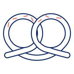 Pretzel de icono Diseño PNG