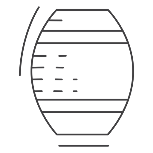 Barril de barril de trazo de icono Diseño PNG