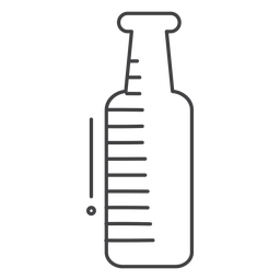 Botella de bebida de trazo de icono Diseño PNG