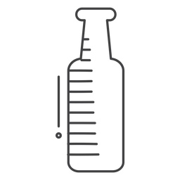 Icon stroke drink bottle PNG Design