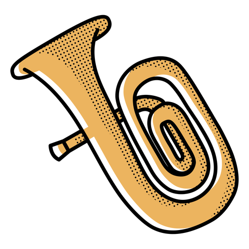 Trompeta de trazo de icono Diseño PNG