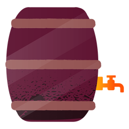 Illustration beer keg barrel PNG Design