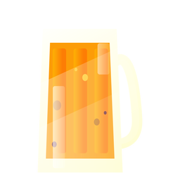 Illustration beer mug design Transparent PNG