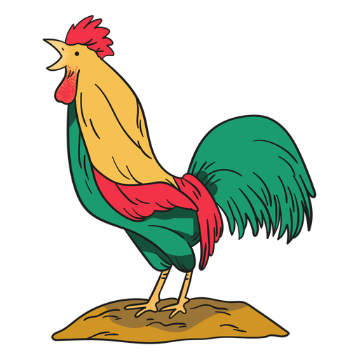 Illustration cock PNG Design