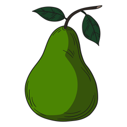 Ilustração de pêra verde Desenho PNG