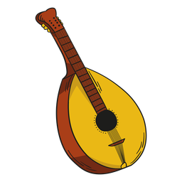 Flat Guitar Illustration Transparent Png Svg Vector File