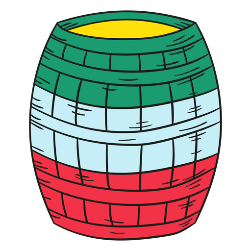 Illustration mexican barrel