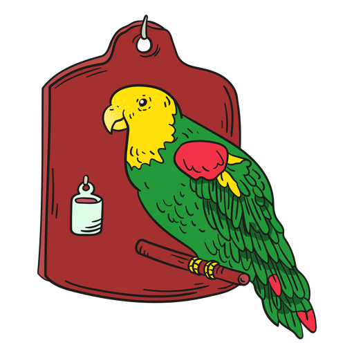 Illustration Papagei PNG-Design