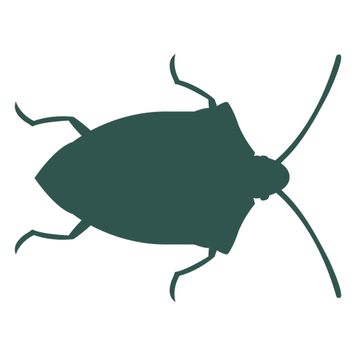 Insecto silueta error verde Diseño PNG