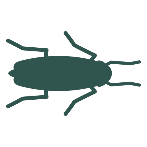 Bug de silhueta de barata Desenho PNG