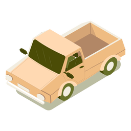 Carro de transporte isométrico Desenho PNG
