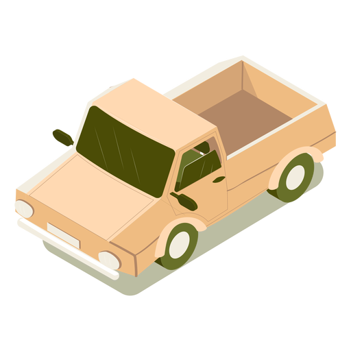 Carro de transporte isom?trico Desenho PNG